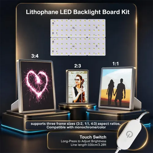 Kit De Retroiluminación Led Lithophane Light Box Bamoacc, 14