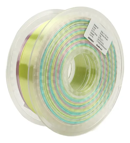 Filamento Pla Gradient Rainbow Multicolor Que Cambia De Colo
