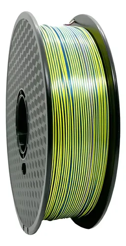 Filamento Hellbot Ecofila Pla Silk Tricolor 1kg Impresión 3d
