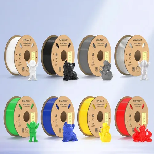 Filamento 3d Hyper Petg Creality 1 Kg 1.75mm 300mm/s Gris