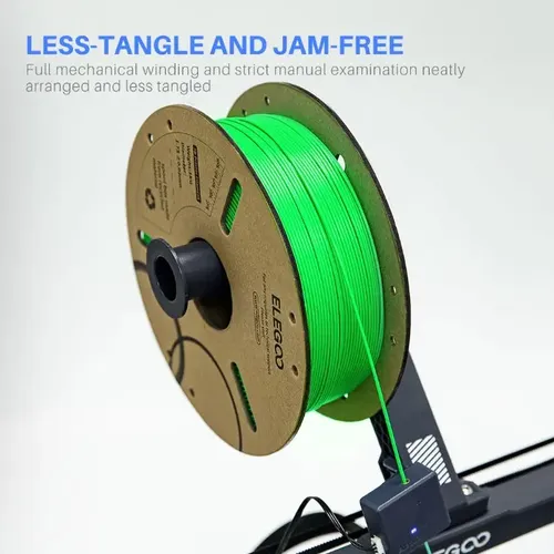 Filamento 3D Elegoo PLA Verde Claro 1.75mm 1kg Impresoras FDM