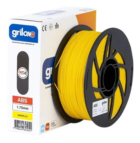 Filamento ABS Naranja Flúo 1.75mm 1kg Impresora 3D Grilon3