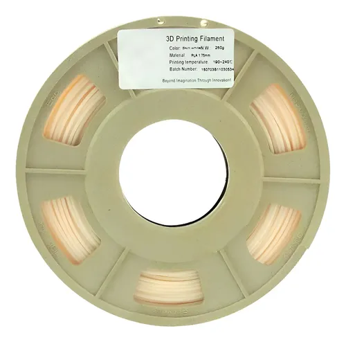 Filamento Flexible Tpu Impresora 3d 3mm 500g Hqs-piel Blanca