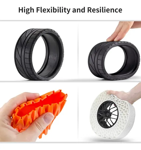 Filamento Tpu Flexible Azul 1 75mm 1kg Para Impresora 3d