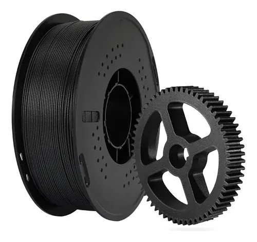Filamento 3d Petg Fibra De Carbono Negro Alta Resistencia