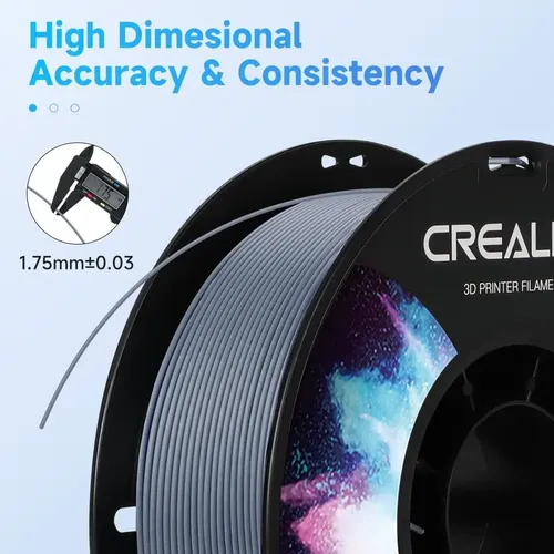 Filamento Abs Creality 1.75mm Gris 1kg Para Impresora 3d