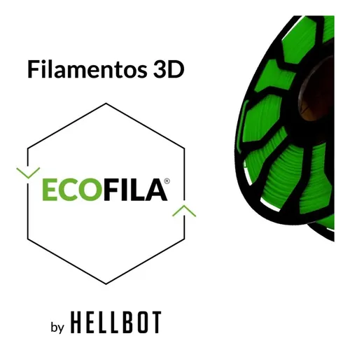 Filamento Pla Hellbot Ecofila 1.75mm Con Carretel 1kg