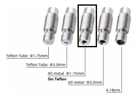 Garganta Tubo Barrel 22mm 1.75 S/teflon Ptfe/hotend Itytarg
