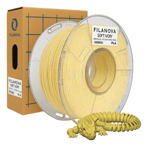 Filamento PLA High Speed 1kg 1.75mm Color Manteca Filanova Impresora 3D