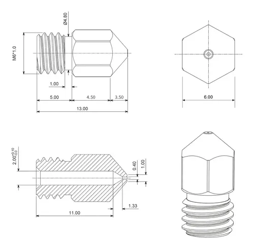 Kit 31 Boquillas Para Impresora 3d Con Limpieza 0 1 1 0mm