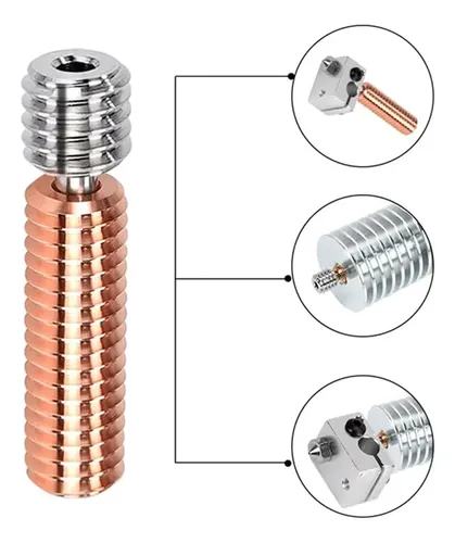 Garganta Heatbreak Bimetálica Mk8 For Hotend De Impresora 3d