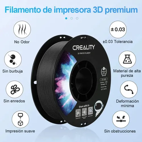 Filamento Abs Creality De 1,75 Mm Para Impresora 3d, 1kg