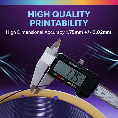 Filamento Tpu 1.75mm Flexible Para Impresora 3d 1kg Purpura