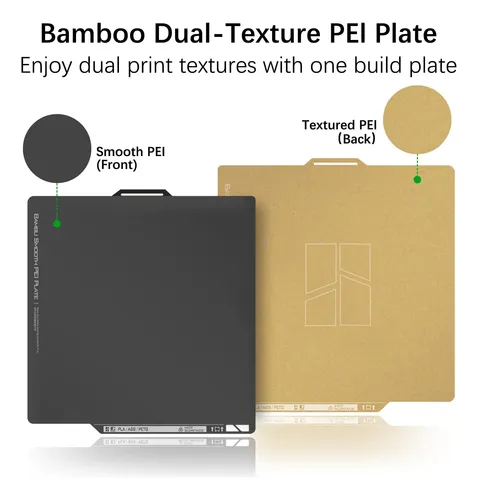 Placa Pei Bambú Doble Textura 25.7 X 25.7 Cm Magnética