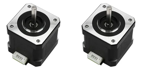 2 Motores De Impresora 3d, Motor Paso A Paso Nema 17, 40 Mm  Black