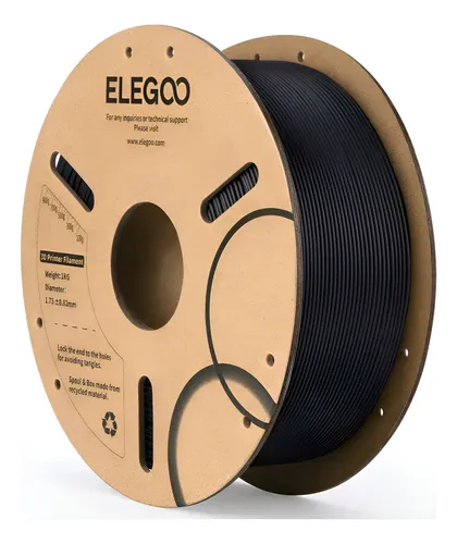 Filamento Elegoo 1.75mm Pla Fibra Carbono Negro 1kg Cf