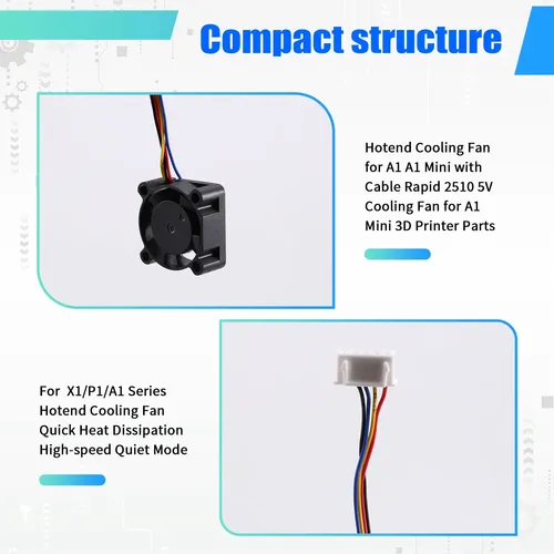 Ventilador De Refrigeración Hotend Con Cable, Ventilador De