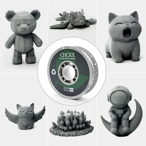 Filamento Petg Fibra De Vidrio 3d Gris 1 75 Mm 1kg