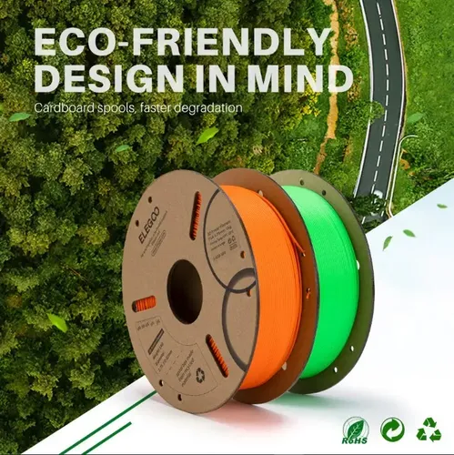 Filamento 3D Elegoo PLA Verde Claro 1.75mm 1kg Impresoras FDM