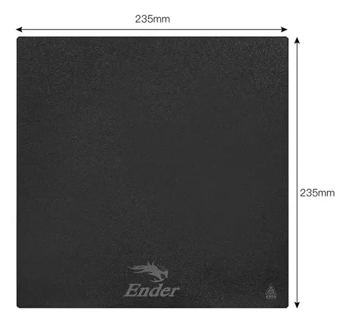 Kit De Placa De Vidrio Pei 235*235*4mm Creality Original