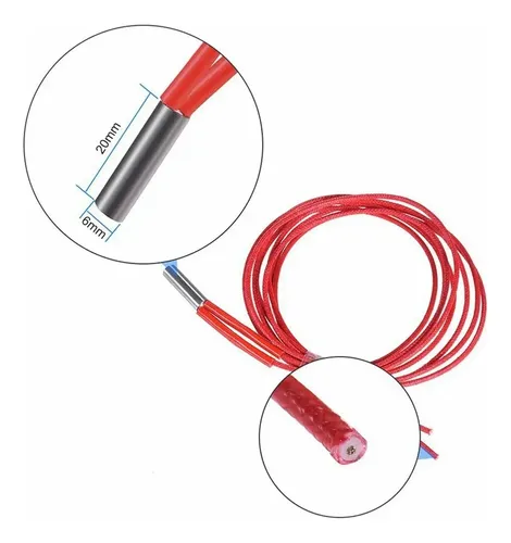 Cartucho Calefactor 24v 12v 40w Resistencia Hotend Imp 3d 24v