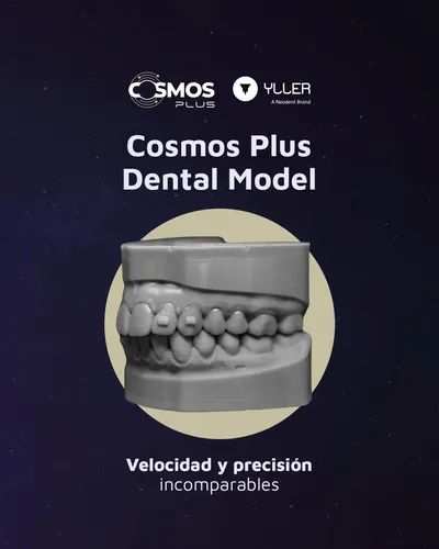 Resina 3d Cosmos Plus Gris Dental Model 1kg Alta Velocidad