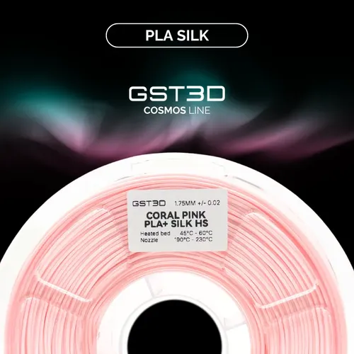 Filamento Pla+ Silk High Speed Gst3d Cosmos 1kg 1.75mm Bronze