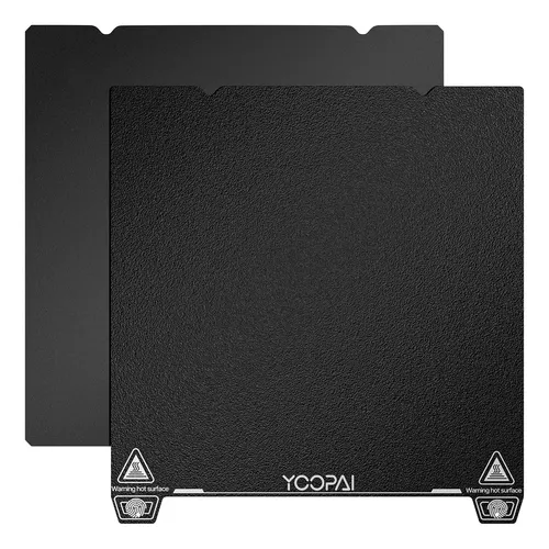 Placa Magnética Flexible Doble Faz 3d Negra 235x235mm