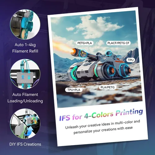 Impresora 3d Multicolor Flashforge Ad5x Con Alta Velocidad Y