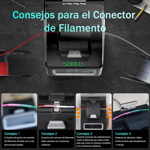 Sunlu Conector De Filamento,con 200 Piezas De Funda De Ptfe