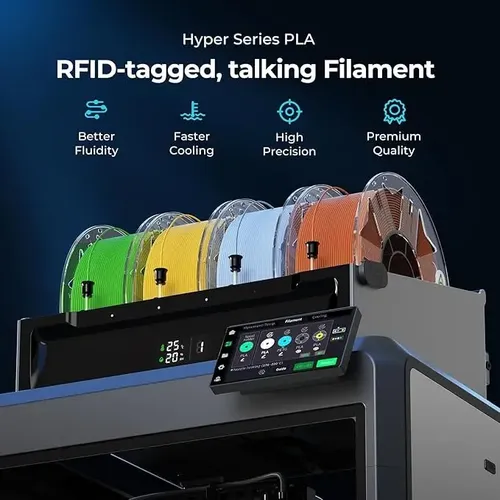 Filamento 3d Creality Hyper Pla Rfid 1kg Colores Variados