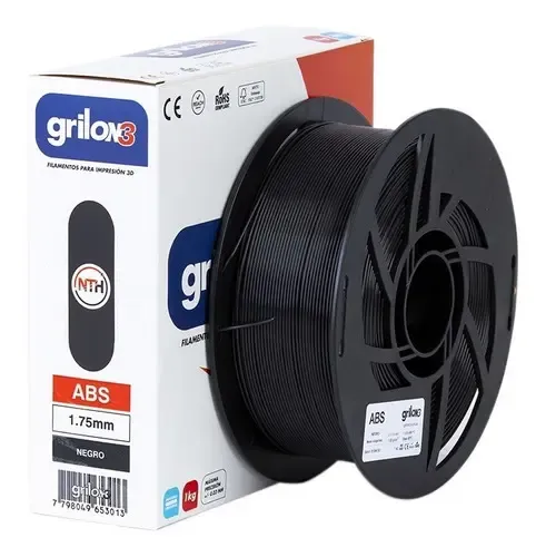 Filamento Abs 1.75mm Grilon3 1kg Impresora 3d – Colores Color Negro