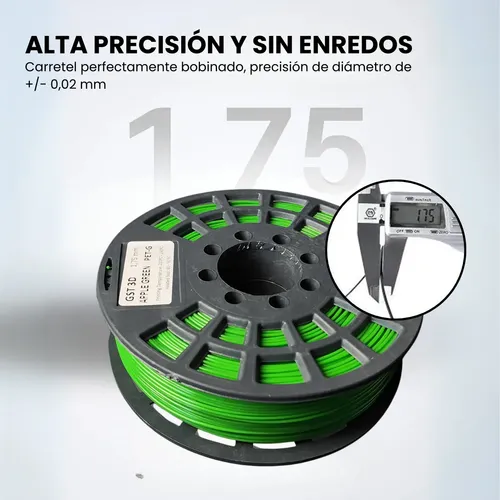 Filamento Petg Gst 3d 1,75mm 1 Kg Impresión 3d Color Rojo