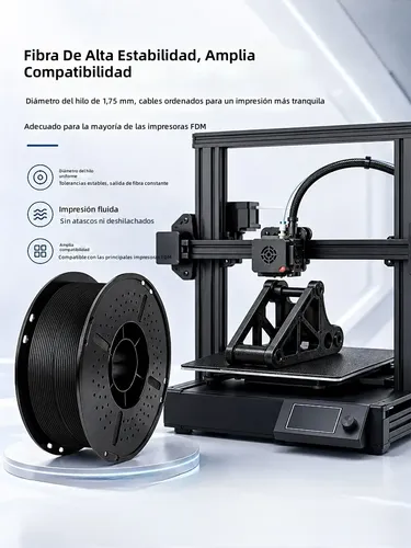 Filamento Pla-cf Fibra De Carbono 1.75mm 1kg Impresión 3d