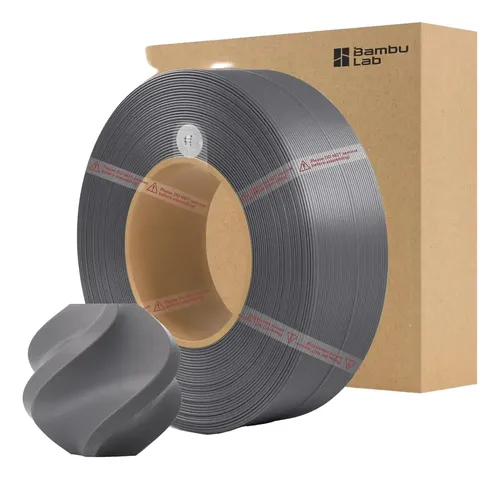 Filamento Impresora 3d Petg Basic Rfid Con Carrete Reusable Gris