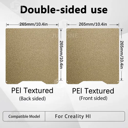 Placa Cama Pei Texturizada Para 3d Creality Hi 265x265mm