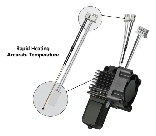 Kit Hotend Para Impresora 3d X1c X1c Con Ventilador De Refri