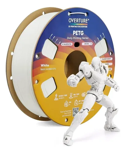 Filamento Overture Petg 1.75mm Alta Velocidad