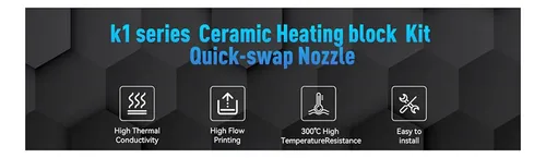 Impresora 3d Hotend K1 K1c Kit Hotend De Cerámica Hotend Qui