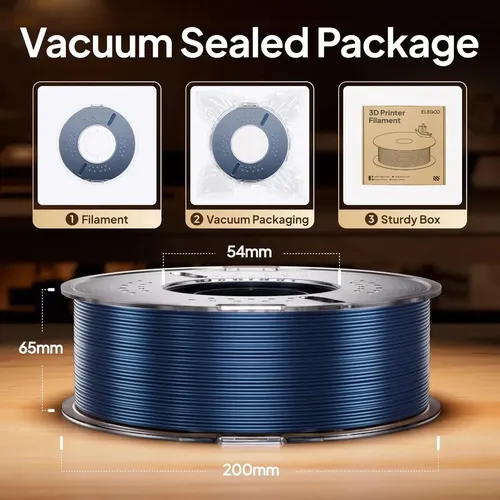 Filamento 3d Elegoo Pla 1.75mm Metalico 1kg Color Oro Métalico