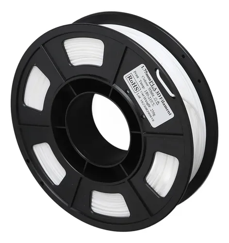 Filamento De Impresora 3d Pla De 1,75 Mm, Blanco, 8,8 Oz, Pe