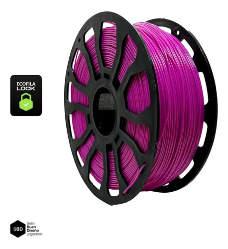 Filamento Hellbot V2 Ecofila Pla Lock 1kg Color Fucsia
