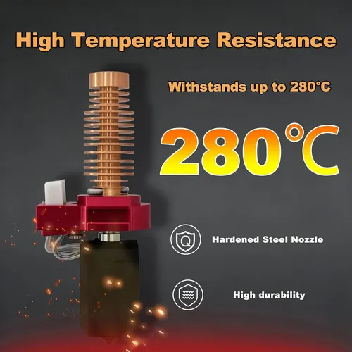 Kit Hotend Cerámico Con Boquillas Acero Y Fundas Silicona