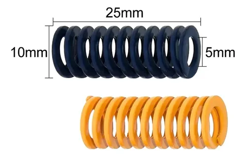 Kit Resortes Nivelador Cama Caliente 3d Impresora Amarillo