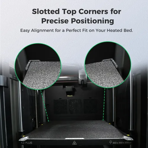 Build Plate Creality K2 Plus Textured Pei, 370 X 370 Mm, Spr