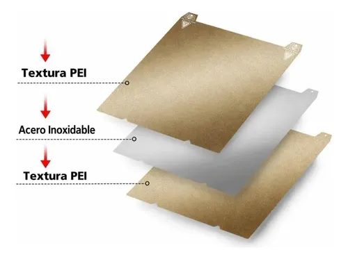Save Placa Pei Pey 235x235mm Magnetica Creality K1 K1c Gg
