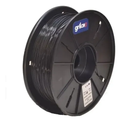 Filamento 3D Grilon3 Nylon 6 1.75mm Negro 1kg Alta Resistencia