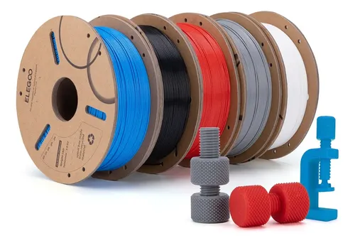 Elegoo 1kg Pla Filamento para Impresora 3d 1.75mm Color Amarillo