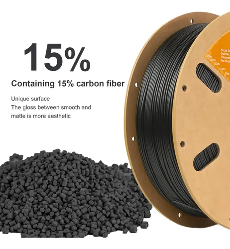 Filamento De Fibra De Carbono Eryone Petg 175 Mm 003 Mm,