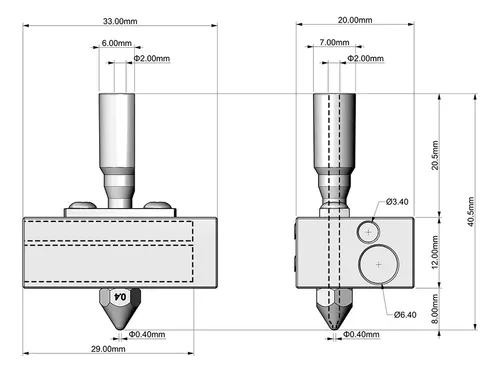 E Kit Extrusor Hotend Para Impresora 3d Zortrax M200 E